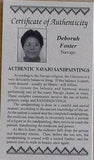 Navajo Sand Painting by Deborah Foster - 9.5 x 13.5 - 1J11G