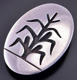 Vintage Silver - Tree of Life Cornstalk Hopi Brooch/Pin by Alvin Taylor 2H31G