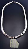 22" Turquoise Multistone Santo Domingo Necklace by Randy Garcia 9F26L