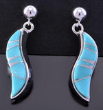 Turquoise Inlay Earrings by Aldora Henry 2K21Q