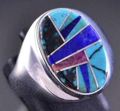 Size 11-1/2 Inlay Men's Ring by Jerome Yazzie 2K18D