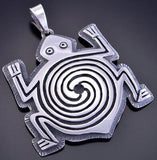 Mimbres Pottery Amphibian pendant by Gerald Lomaventema 2K10B