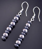 Silver Navajo Pearls Stack Earrings by Mason Lee 2J16N
