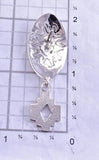 Traditional Design Silver Earring by Benson Manygoats 2K10Z
