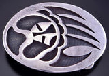 Vintage Silver "Strong" Bear Claw Buckle 2H31H
