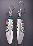 Ray Tracey Medium Feather Earrings with Lapis - 1J09A