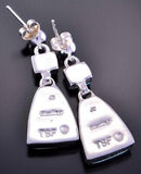 Multistone Inlay Dangle Earrings by Joan Charlie 2K21B