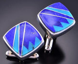 Turquoise and Lapis Cufflinks by Tully Gustine 2K15Z