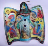 Navajo Pottery - Yei Bi Chei Mask - Butterfly Design by David John 2L07A